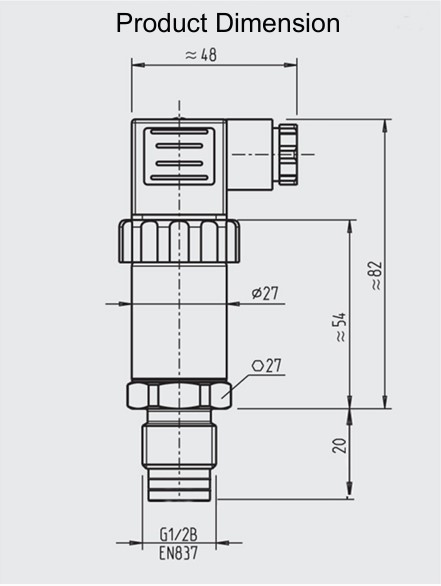 Pressure Transmitter S-10 Drawing