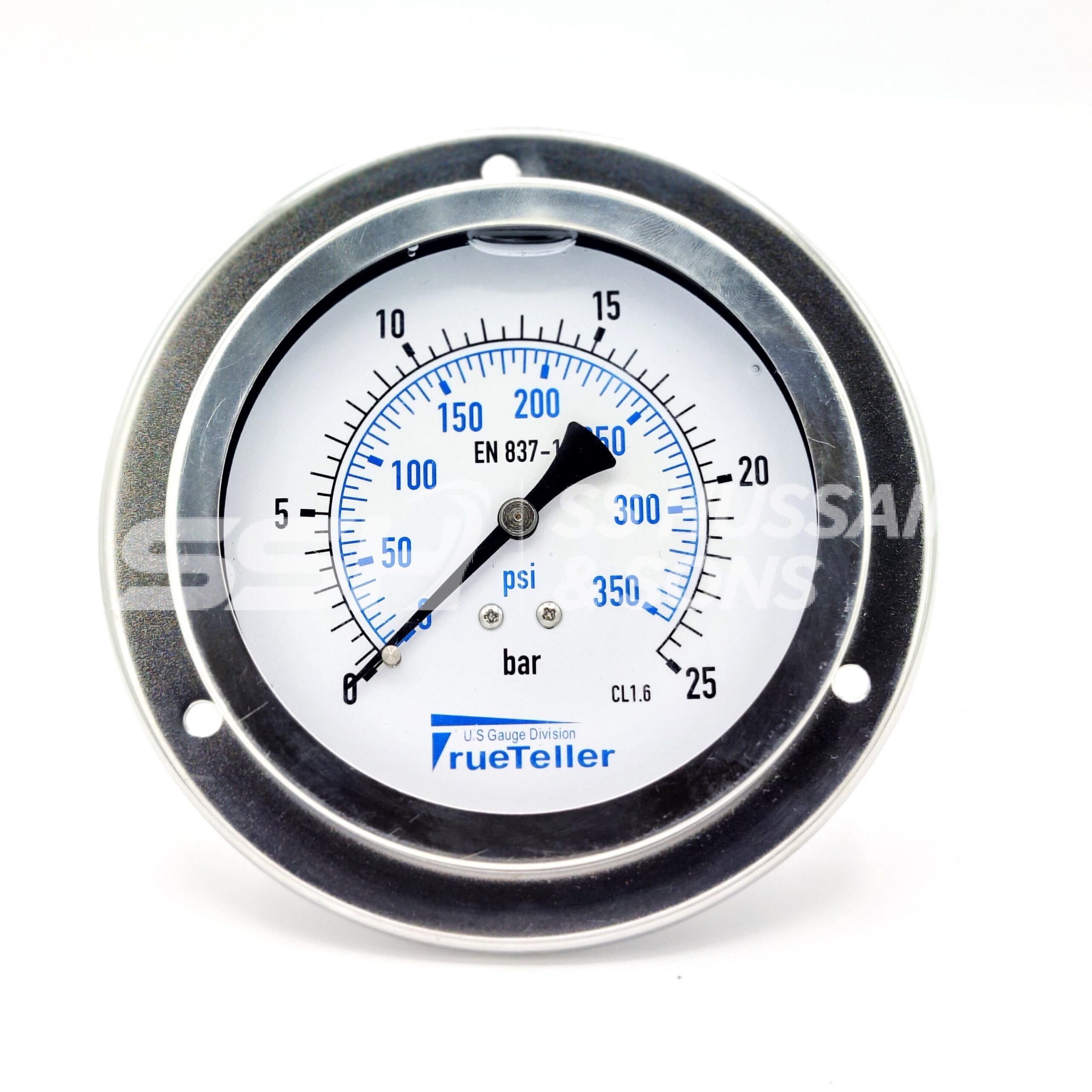 2.5 INCH BACK CONNECTION LIQUID FILLED GENERAL PURPOSE PRESSURE GAUGE – TRUETELLER