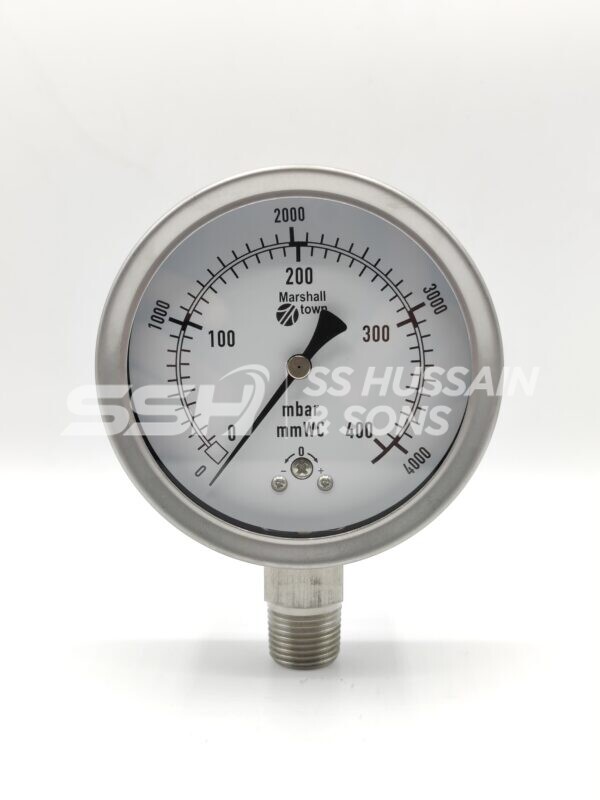 Marshalltown Low Pressure Gauge: