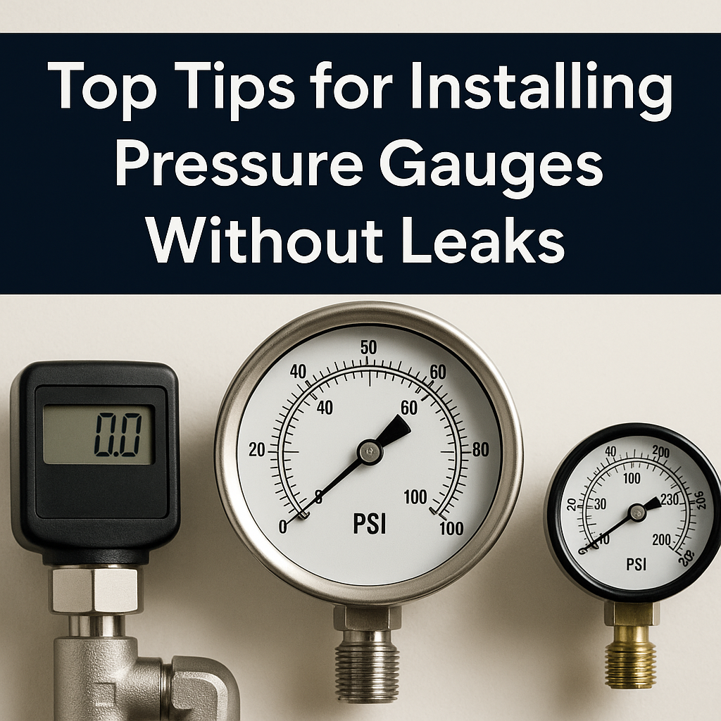 top tips for installing pressure gauges without leaks