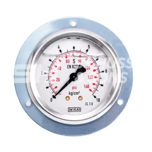 ALL S.S 2.5 INCH BACK CONNECTION Pressure Gauge – WIKA