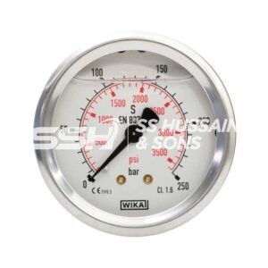 4 INCH BACK SS BRASS CONNECTION General Purpose Pressure Gauge – WIKA