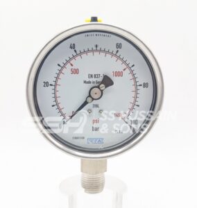 ALL S.S 4 INCH BOTTOM CONNECTION Pressure Gauge – WIKA