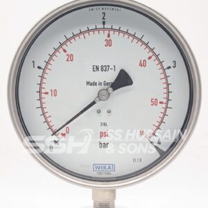 ALL S.S 6 INCH BOTTOM CONNECTION Pressure Gauge – WIKA