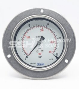 ALL S.S 4 INCH BACK CONNECTION Pressure Gauge – WIKA