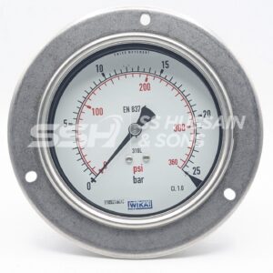 ALL S.S 4 INCH BACK CONNECTION Pressure Gauge – WIKA