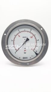 ALL S.S 6 INCH BACK CONNECTION Pressure Gauge – WIKA