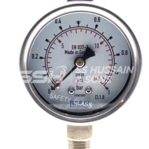 ALL S.S 2.5 INCH Bottom CONNECTION Pressure Gauge – WIKA